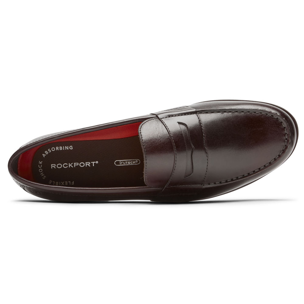 Mocassins Rockport Homem Marrom Escuro - Classic Lite 2 Penny - 80912ZACM